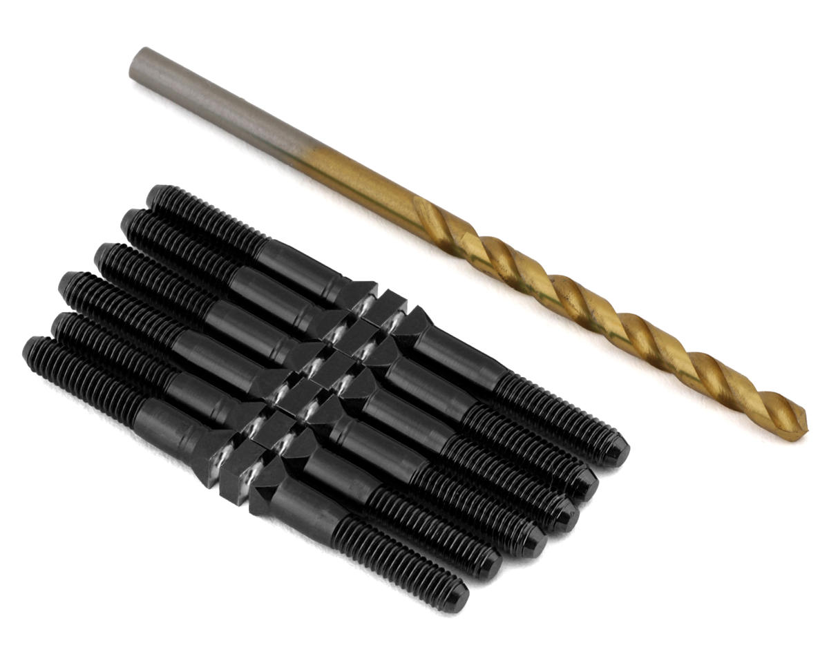 J&T Bearing Co. Mugen MSB1 Titanium "Milled'' XD Turnbuckles (Black)