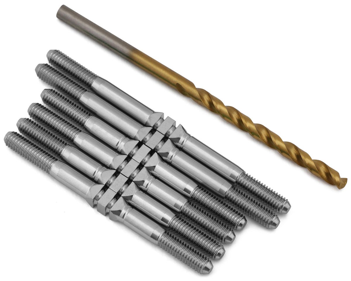 J&T Bearing Co. Custom Works Outlaw 5 Titanium "Milled'' XD Turnbuckles (Natural)