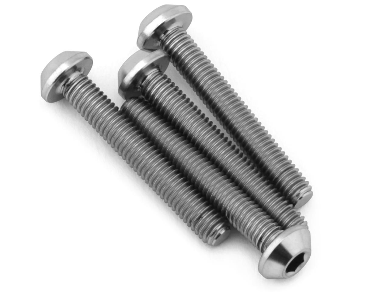 J&T Bearing Co. Flat Top Titanium Screw Pack (Natural) (4) (20mm)
