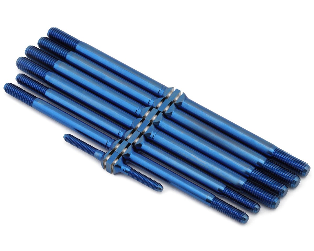J&T Bearing Co. Tekno NT48 2.2 Titanium "Milled" Turnbuckles (Blue)