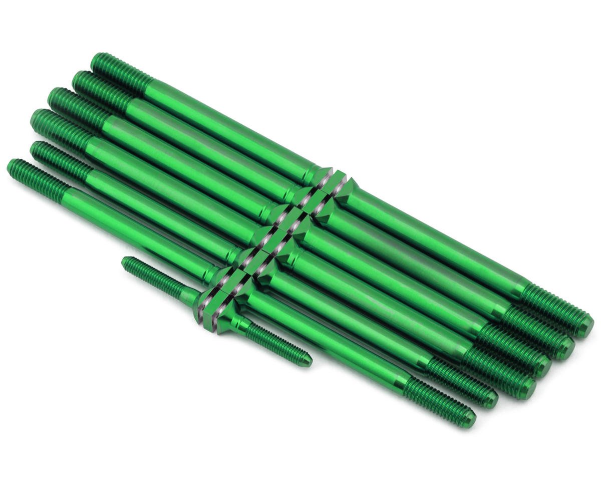 J&T Bearing Co. Tekno NT48 2.2 Titanium "Milled" Turnbuckles (Green)