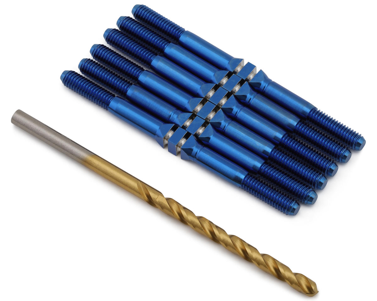 J&T Bearing Co. XRAY XB2 '25 Titanium "Milled" XD Turnbuckles (Blue)