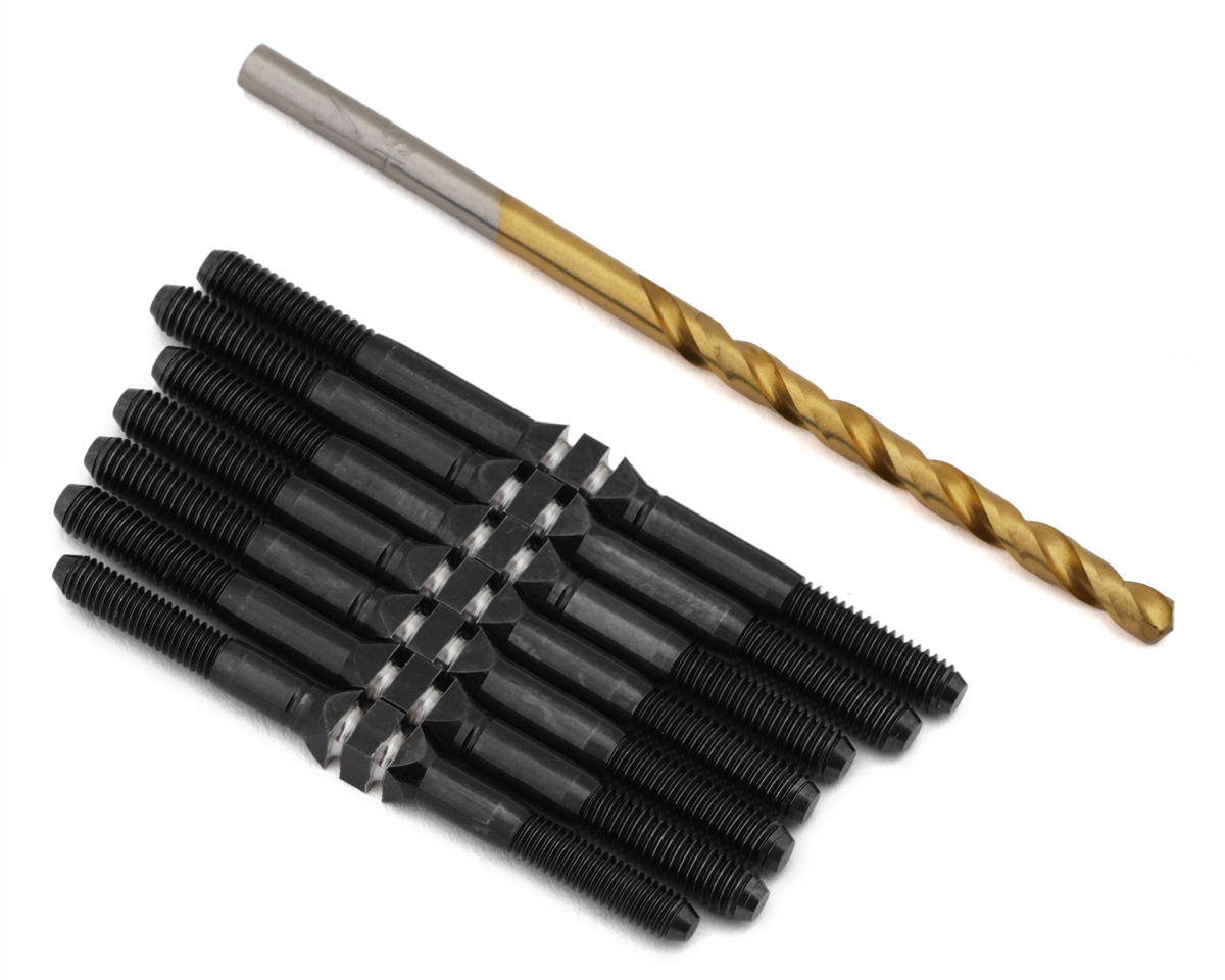 J&T Bearing Co. XRAY XB4 '25 Titanium "Milled'' XD Turnbuckles (Black)
