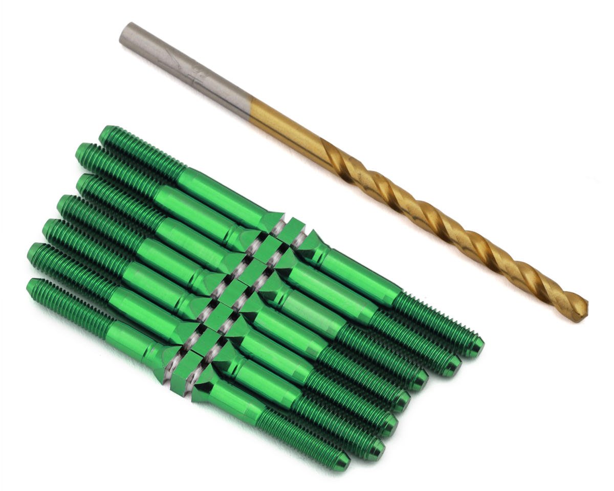 J&T Bearing Co. XRAY XB4 '25 Titanium "Milled'' XD Turnbuckles (Green)