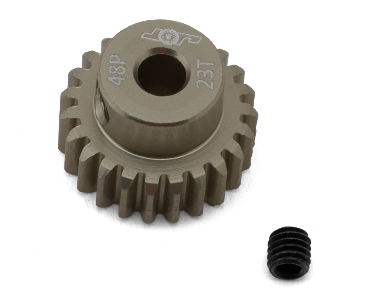 J&T Bearing Co. Lightweight Hard Anodized 48P Aluminum Pinion Gear (23T) (3.17mm Bore)
