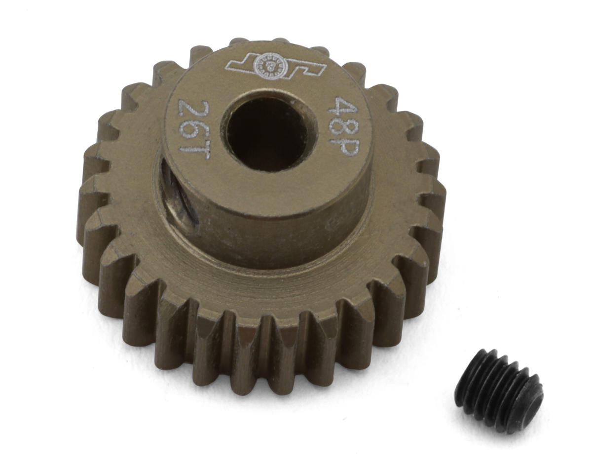 J&T Bearing Co. Lightweight Hard Anodized 48P Aluminum Pinion Gear (26T) (3.17mm Bore)