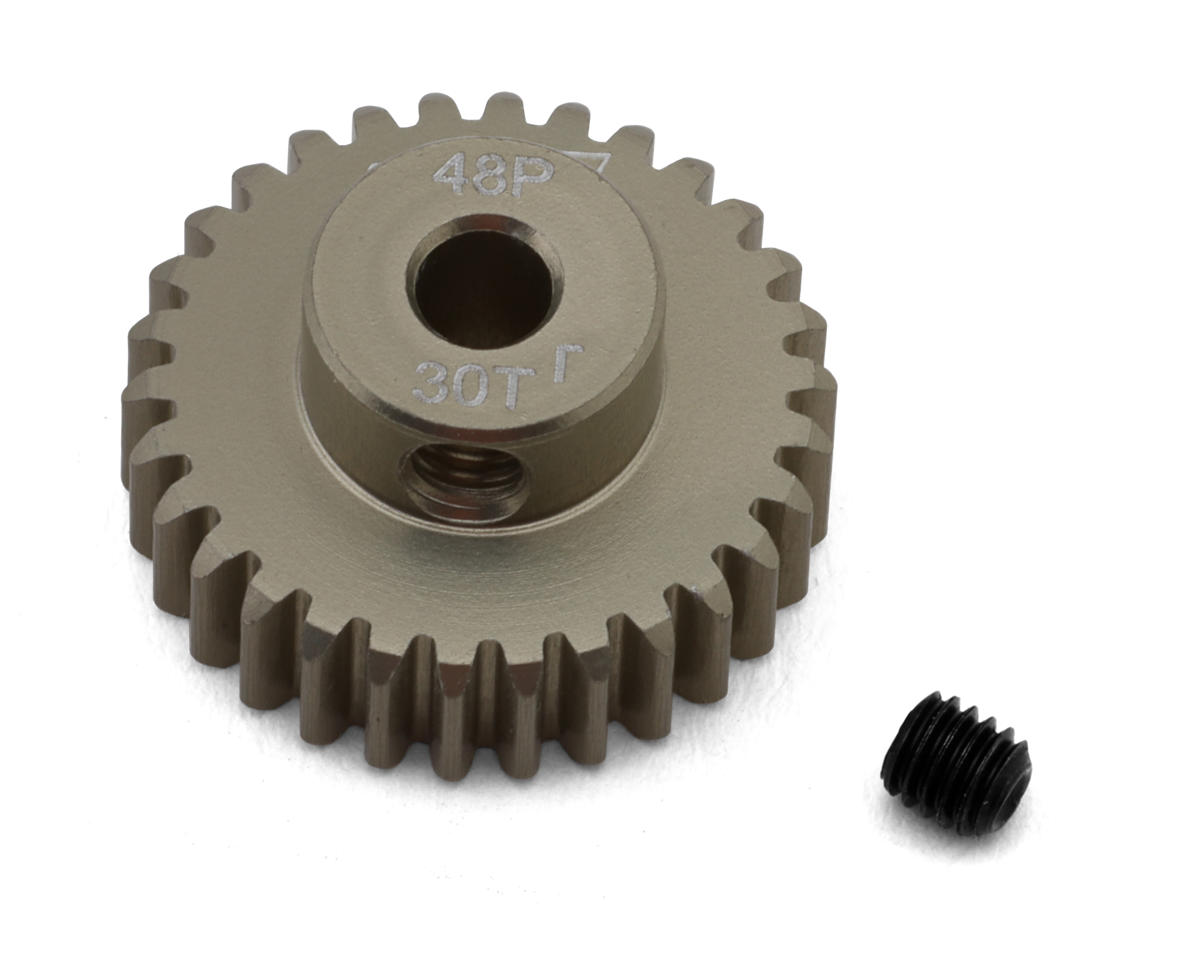 J&T Bearing Co. Lightweight Hard Anodized 48P Aluminum Pinion Gear (30T) (3.17mm Bore)
