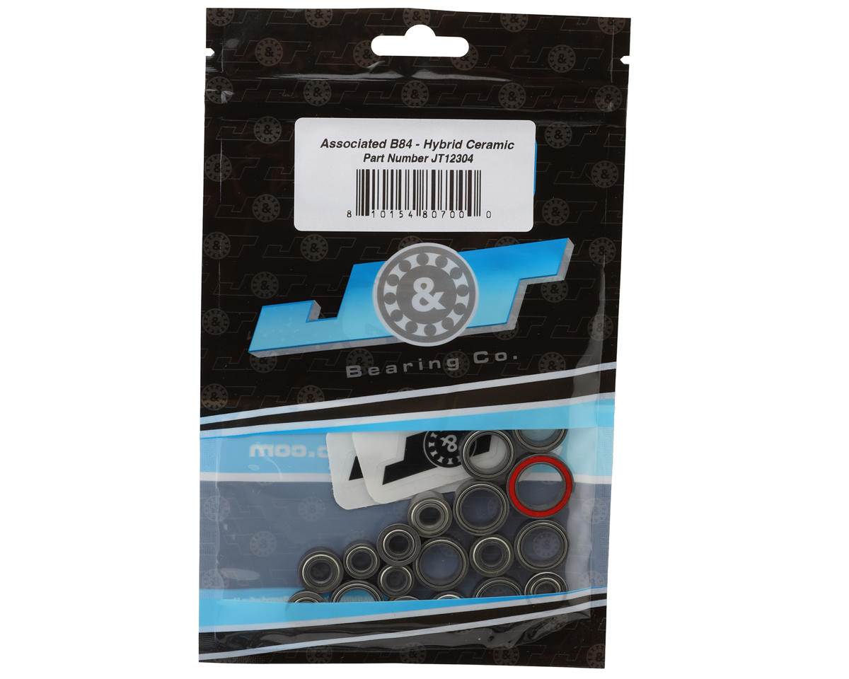 J&T Bearing Co. Team Associated B84 Ball Bearings Kit (Hybrid Ceramic)