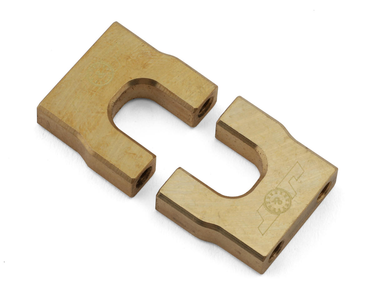 J&T Bearing Co. Custom Works Brass Servo Mounts Set (Gold) (15g)