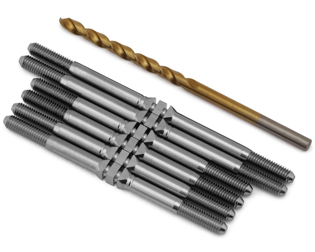 J&T Bearing Co. Custom Works The Bullet Titanium "Milled'' XD Turnbuckles Kit (Natural)