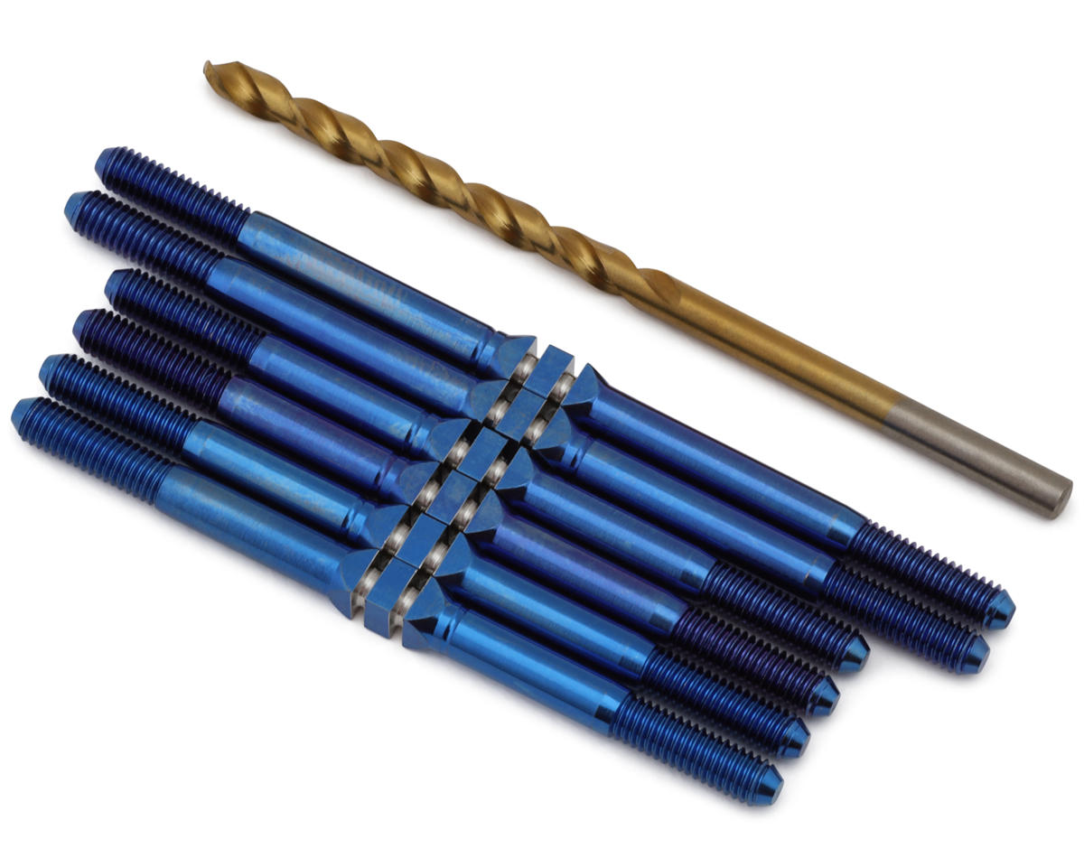 J&T Bearing Co. Custom Works The Bullet Titanium "Milled'' XD Turnbuckles Kit (Blue)