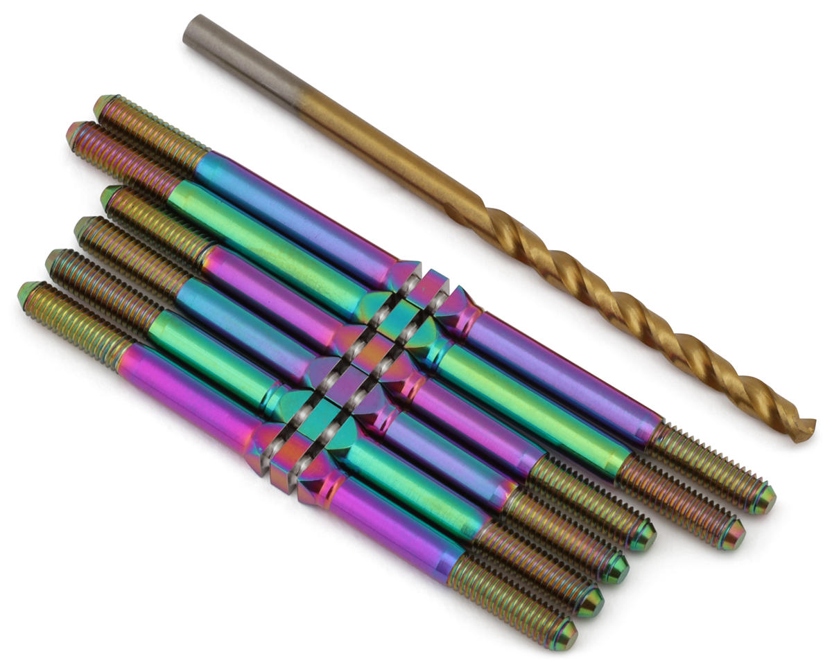J&T Bearing Co. Custom Works The Bullet Titanium "Milled'' XD Turnbuckles Kit (Oil Slick)