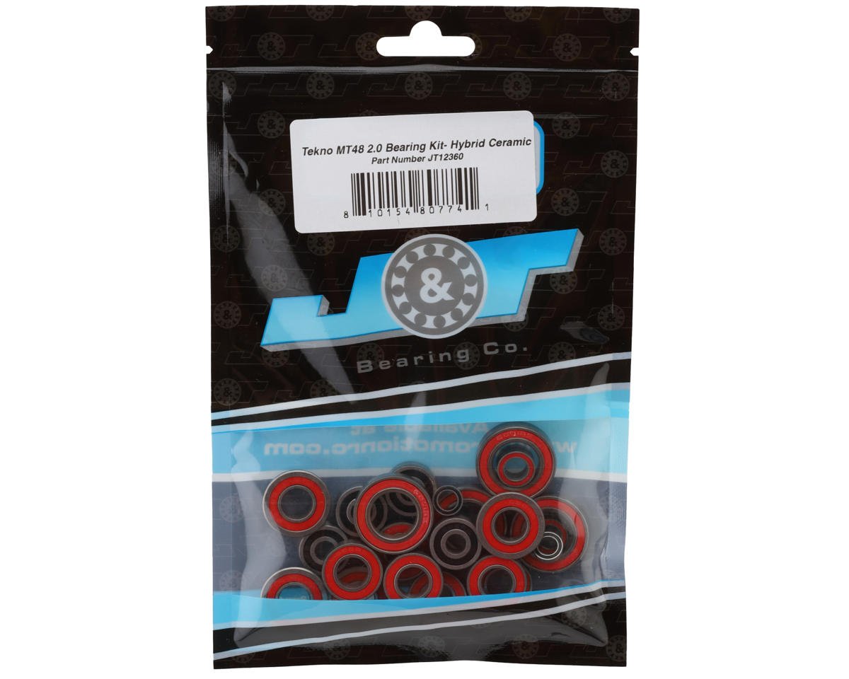 J&T Bearing Co. Tekno MT48 2.0 Ball Bearing Kit (Hybrid Ceramic)