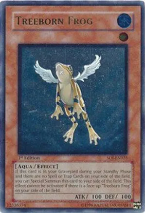 Treeborn Frog (SOI-EN025) Ultimate Rare - Moderate Play