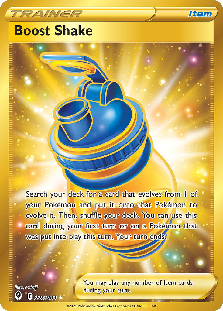 Boost Shake (Secret) - 229/203 (SWSH07) Secret Rare - Near Mint Holofo