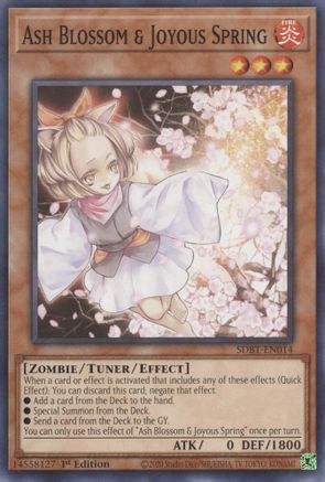 Ash Blossom & Joyous Spring (SDBT-EN014) Near Mint 1st Edition