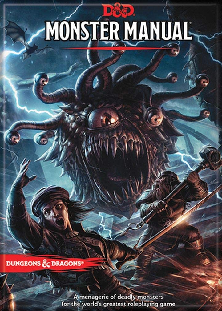 Dungeons & Dragons Book Cover Series 1 Magnet - 5th Edition Monster Ma