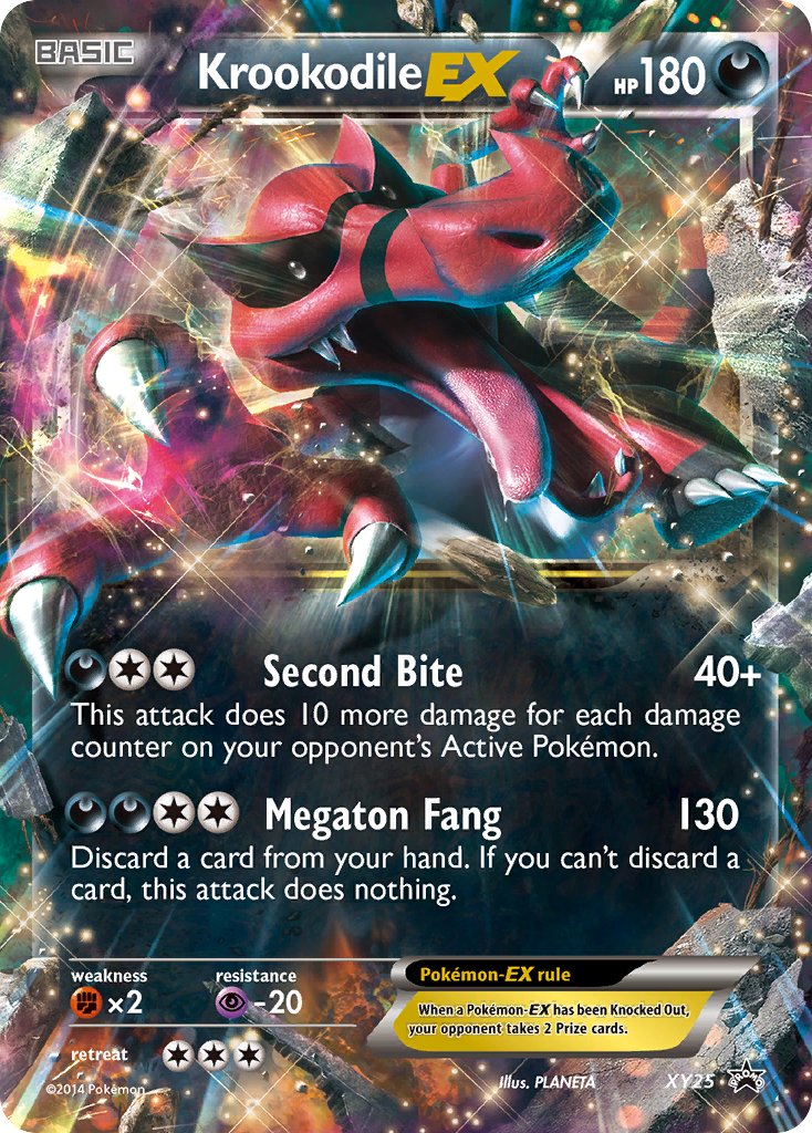 Krookodile EX - XY25 (XY:PR) Promo - Near Mint Holofoil