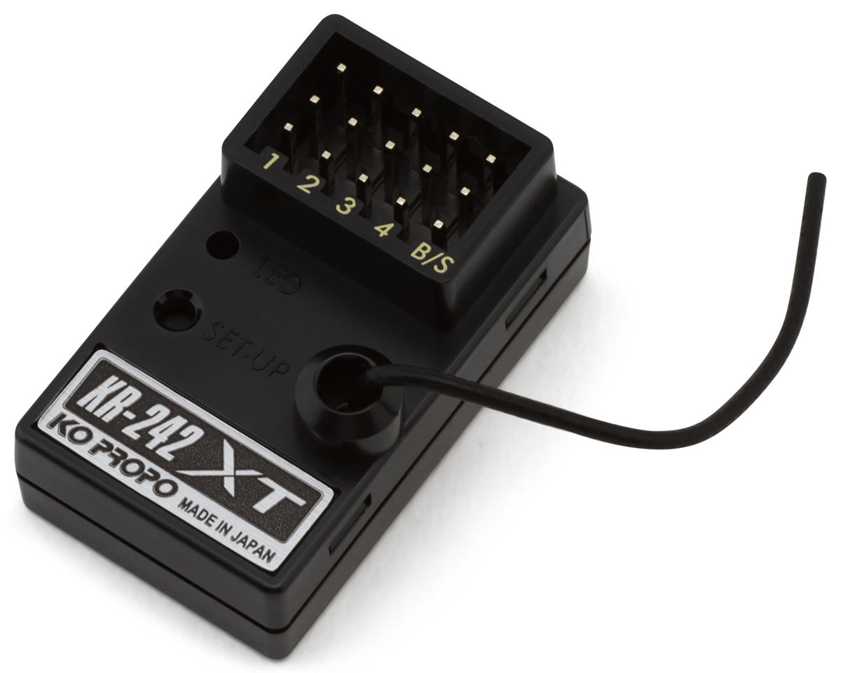 KO Propo KR-242XT 2.4GHz 4-Cahnnel Receiver (Short Antenna)