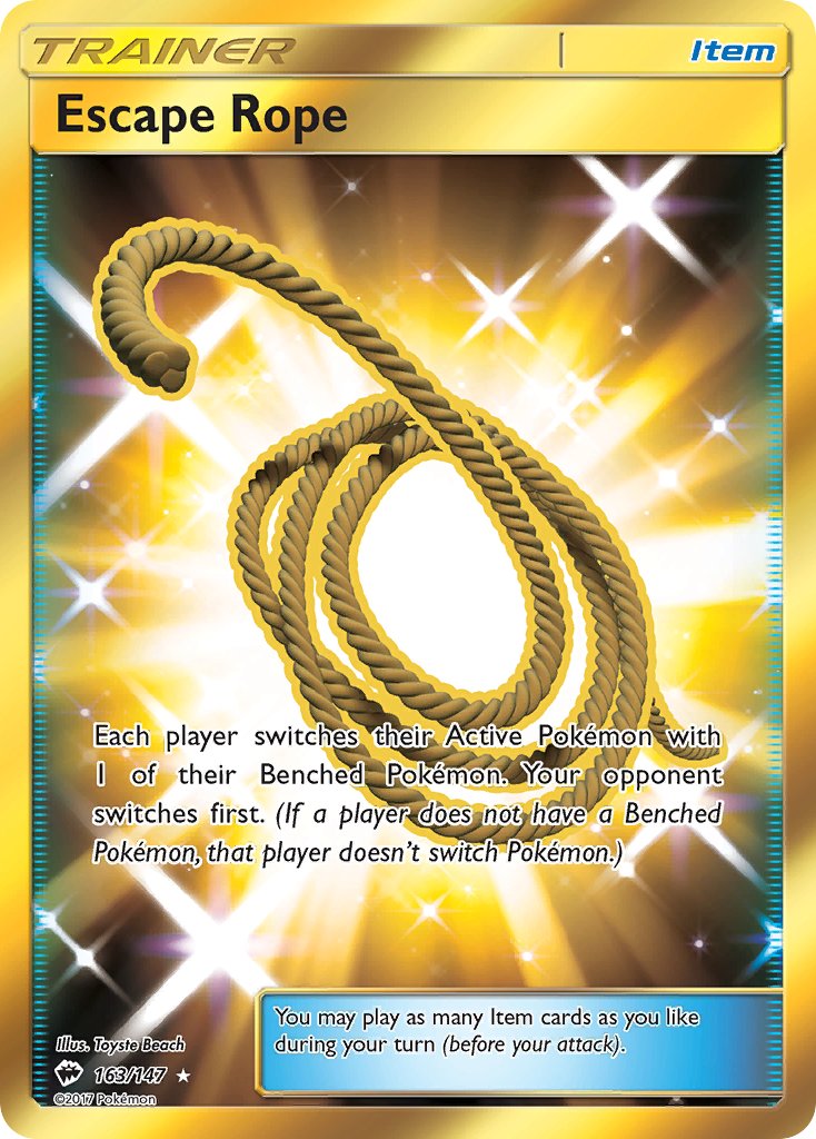 Escape Rope (Secret) - 163/147 (SM:BUS) Secret Rare - Near Mint Holofo