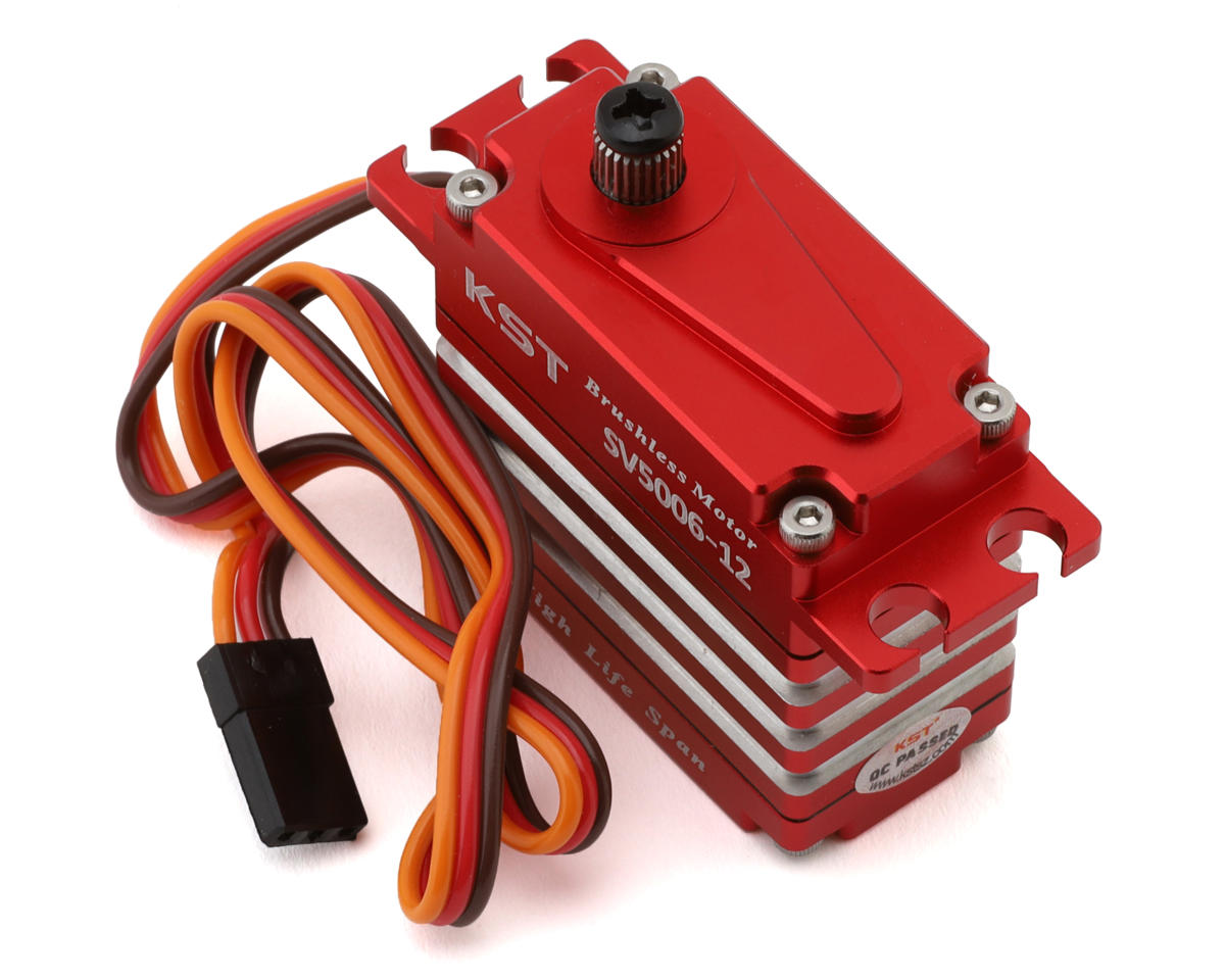 KST SV5006-12 Aluminum Standard Brushless Digital Super High Voltage Metal Gear Servo (Red)