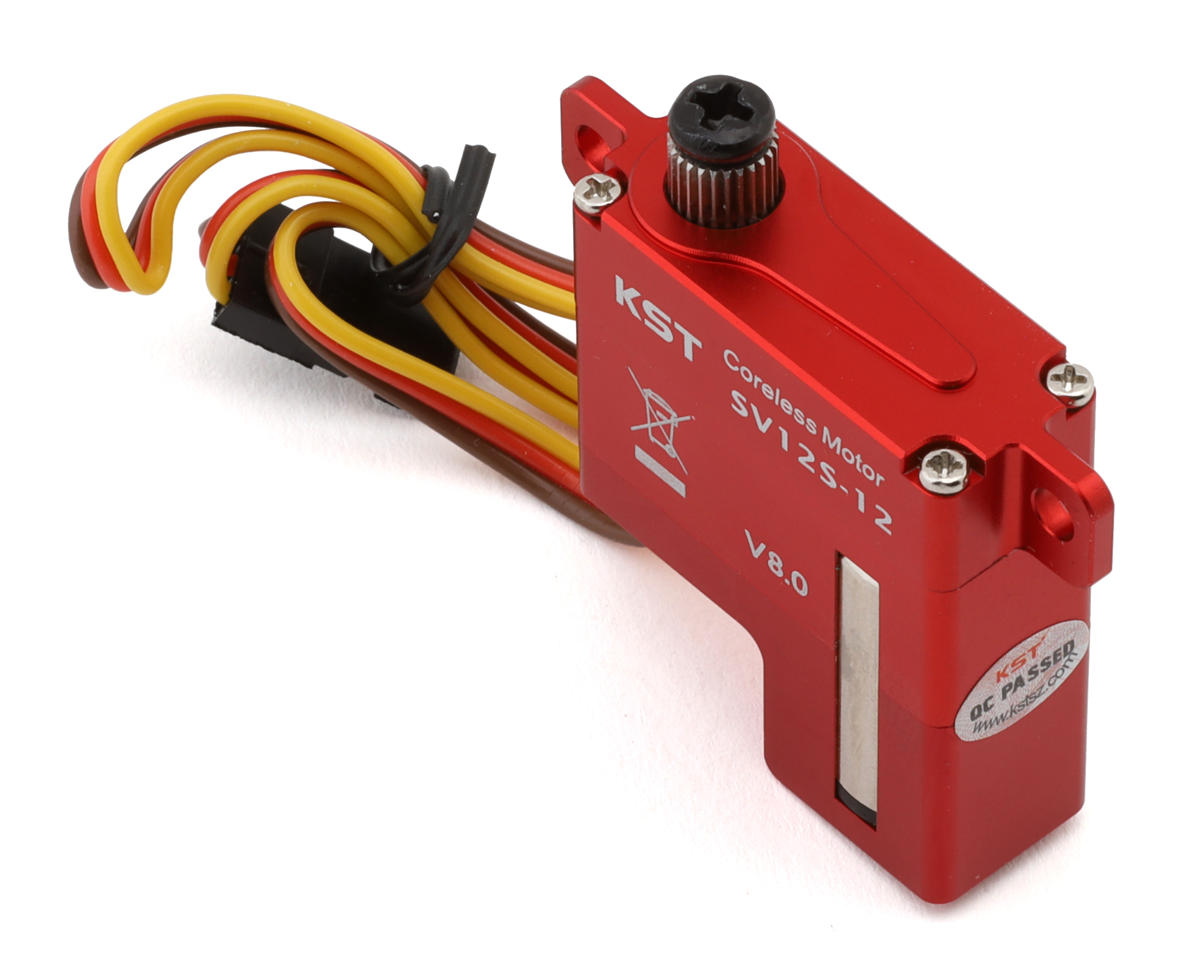 KST SV12S-12 Aluminum Coreless Super High Voltage Metal Gear Wing Servo (Red)