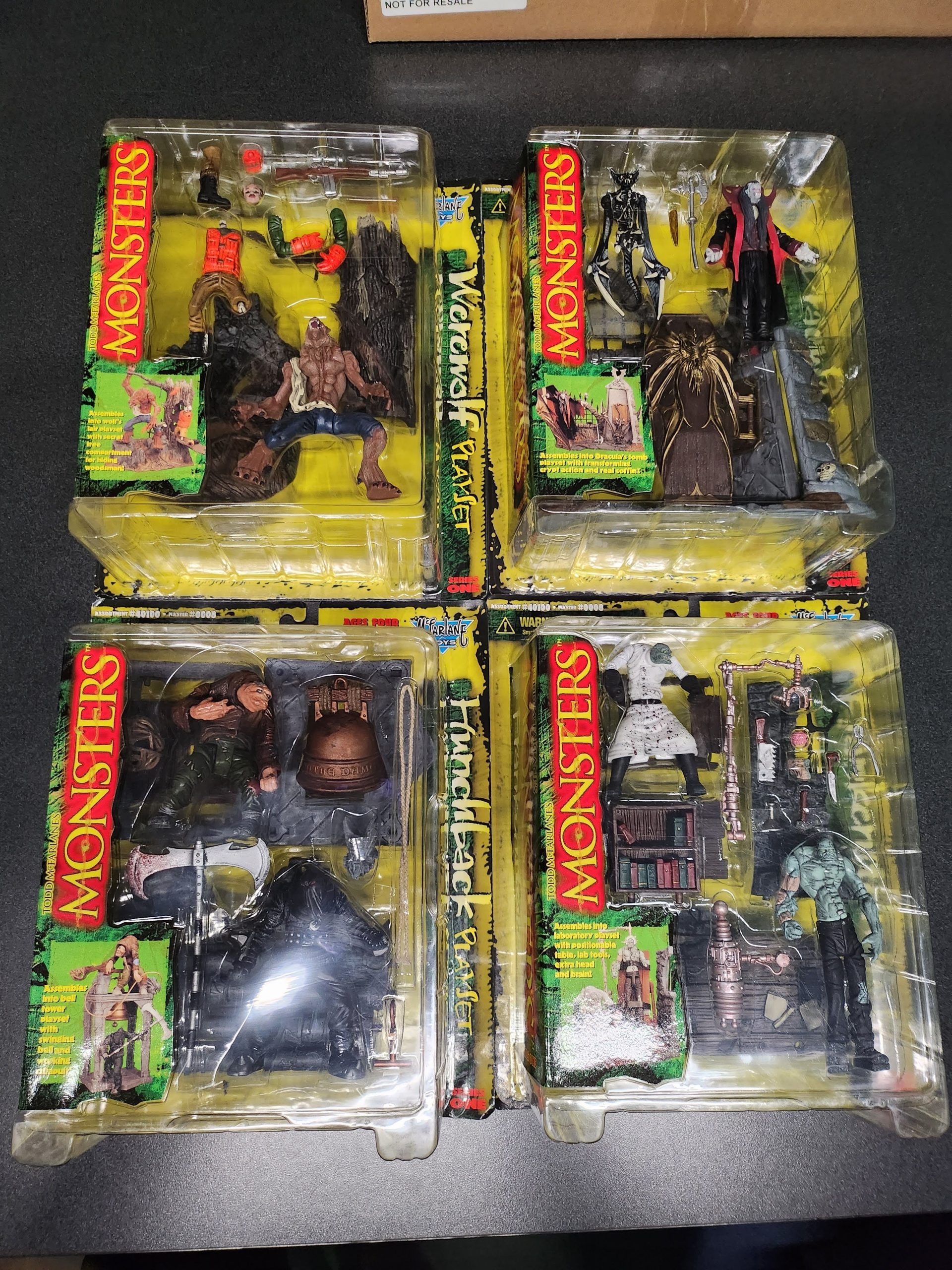 McFarlane Toys (1997) Monsters Playsets Series 1 (4 Figures/Full Set)