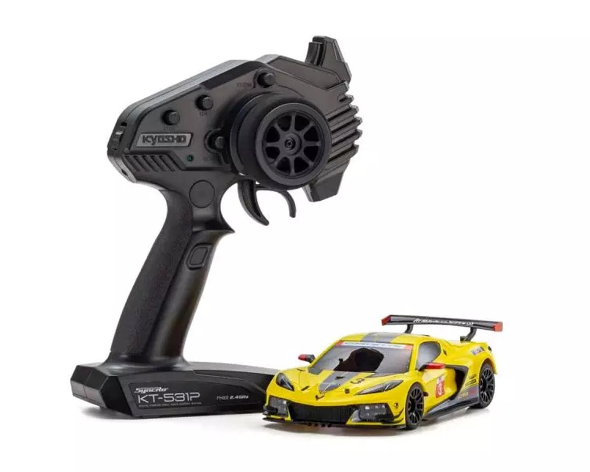 Kyosho MR-04 RWD Mini-Z Readyset w/Chevrolet Corvette C8.R Body (Yellow) w/KT-531P 2.4GHz Radio