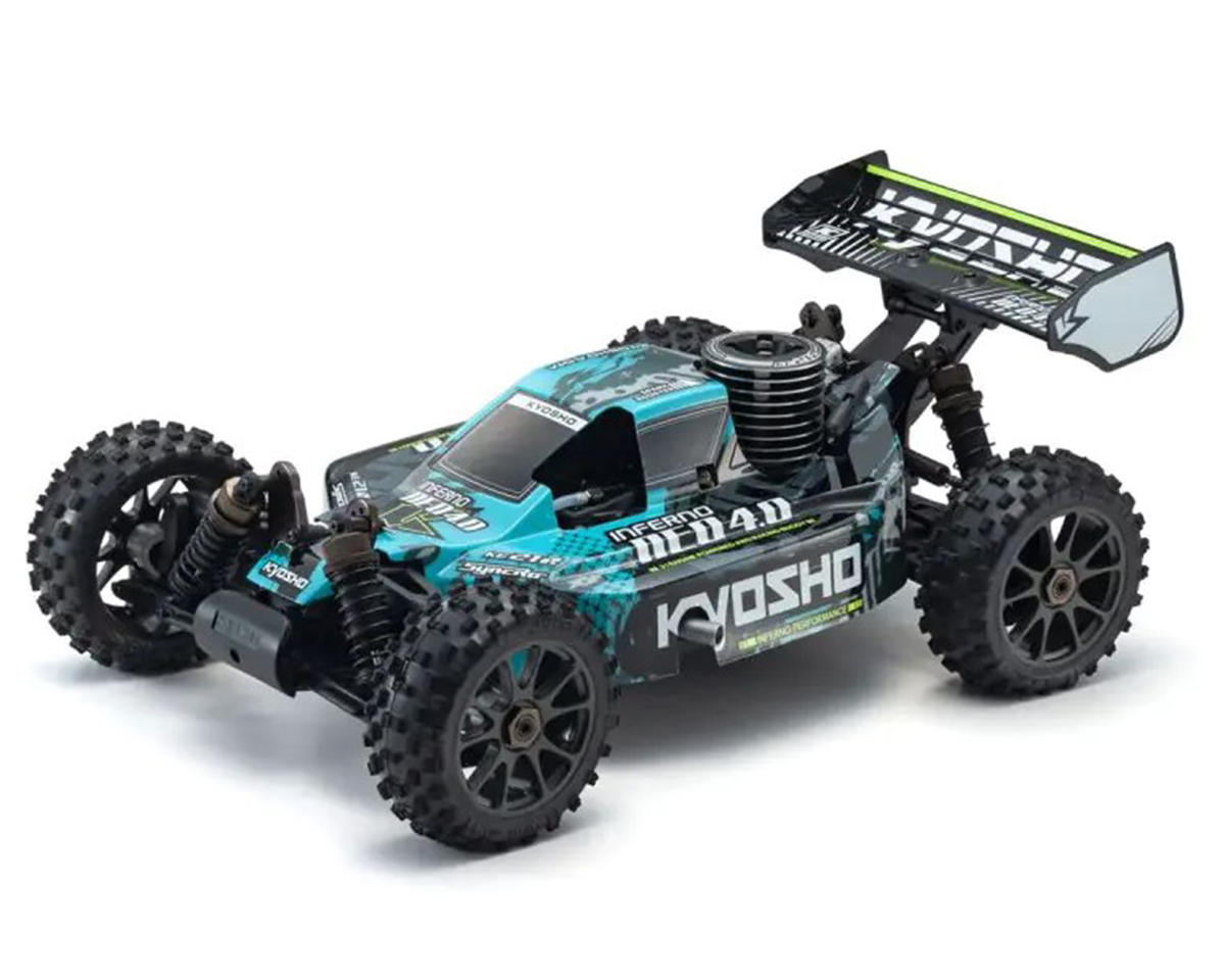 Kyosho Inferno NEO 4.0 1/8 RTR Off Road Nitro Buggy (Blue) w/Syncro KT-231P 2.4GHz Radio
