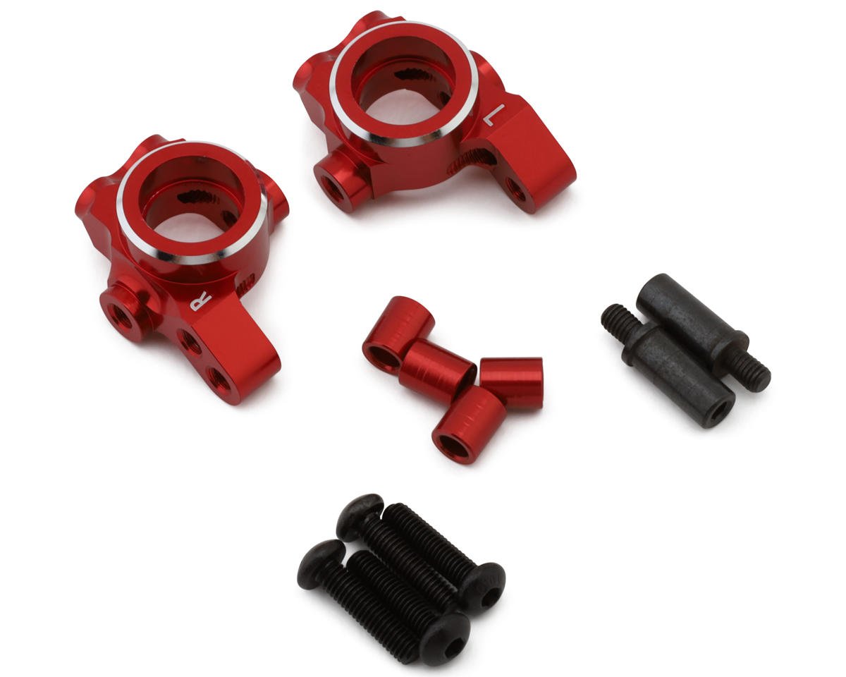 Kyosho Fazer FZD2 Aluminum Front Steering Knuckles (Red) (2)