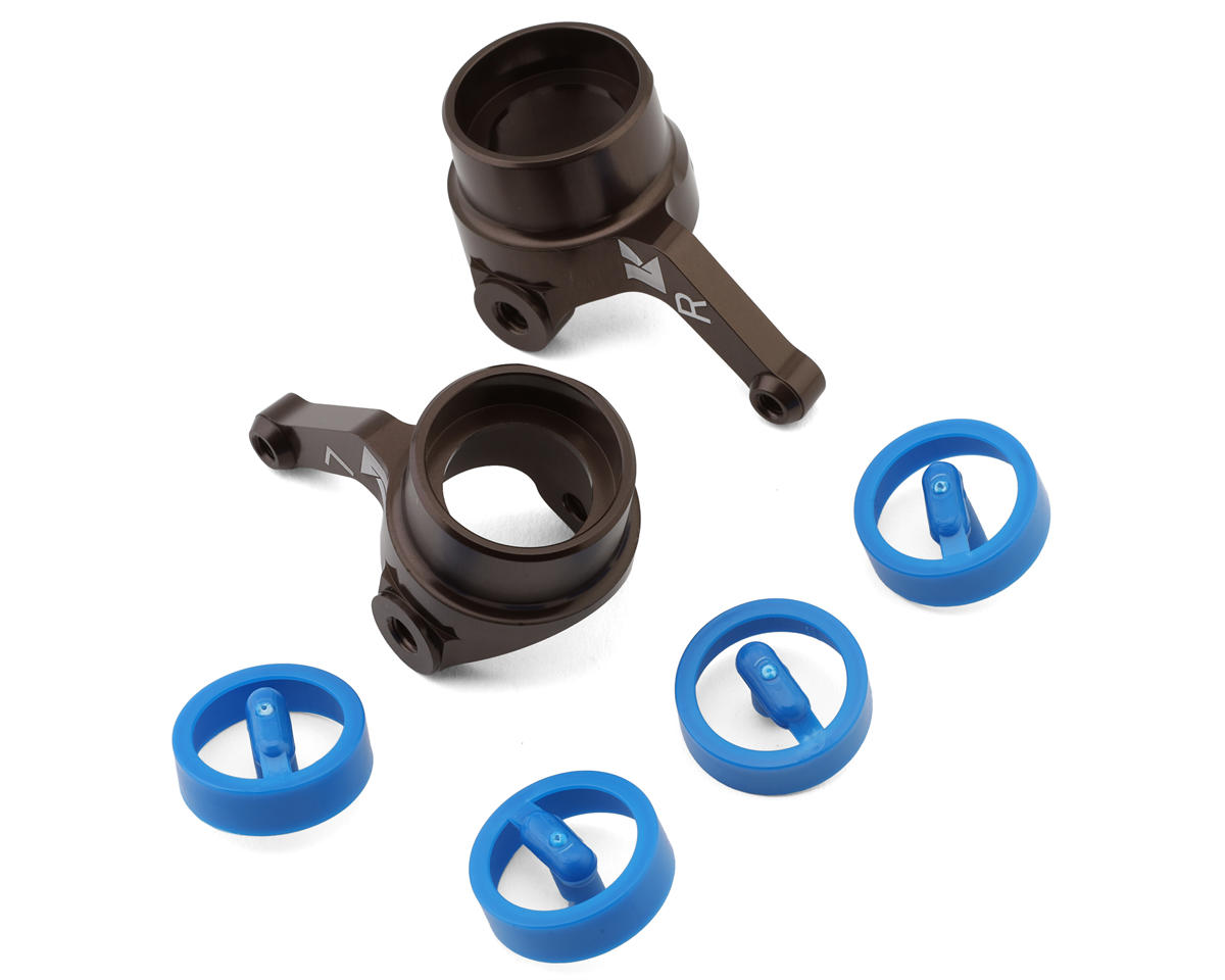 Kyosho Inferno MP10 Aluminum Steering Arm Knuckles (Gunmetal) (2)
