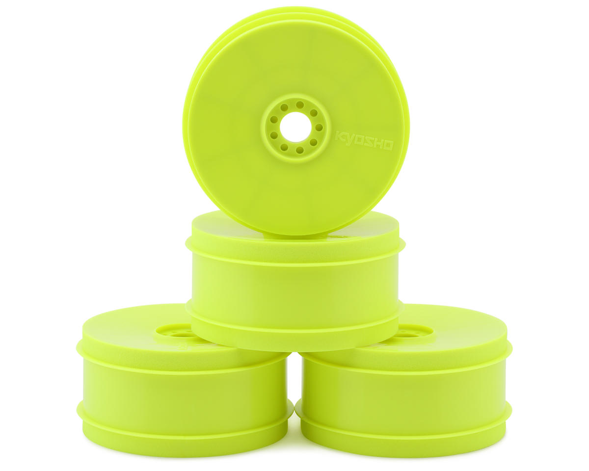 Kyosho MP9 TKI4 1/8 Off Road Dish Wheels (Yellow) (4)