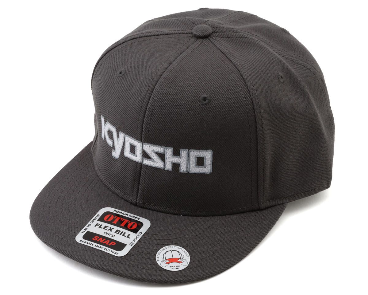 Kyosho Snapback Flatbill Hat (Grey) (One Size Fits Most)