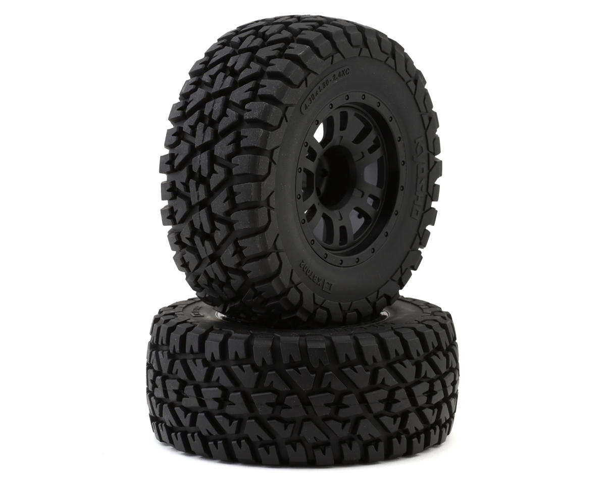 Kyosho KB10 Pre-Mounted Off Road Tires (Black) (2) w/12mm Hex