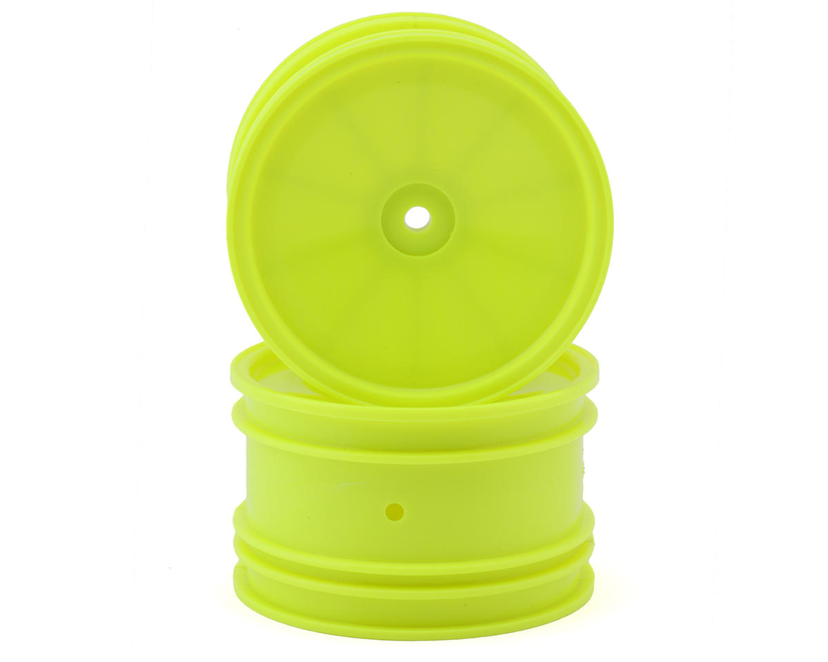 Kyosho Optima 2.2" Rear Dish Wheels (Yellow) (2) w/12mm Hex