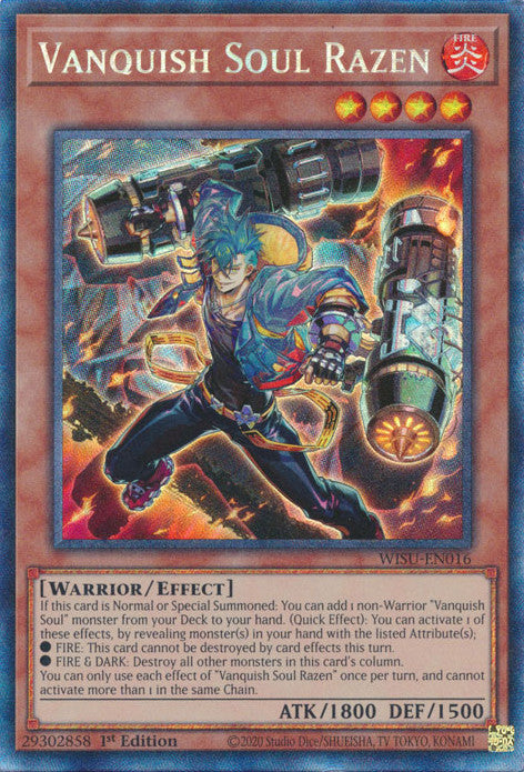Vanquish Soul Razen (CR) (WISU-EN016) Collector's Rare - Near Mint 1st