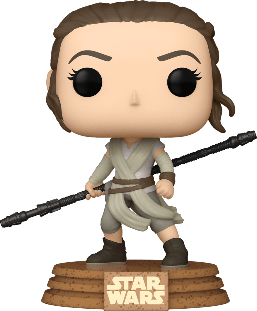 POP Figure: Star Wars #0451 - Rey (Jakku) (Virtual FunKon) (Box Damage