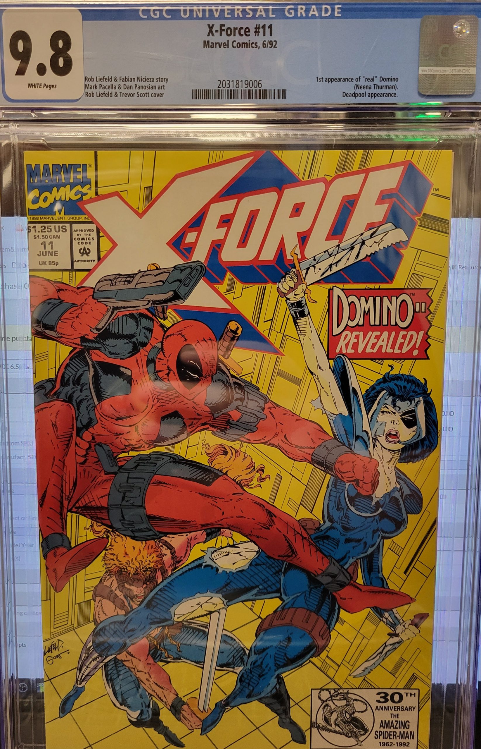 X-Force (1991 Series) #11 (CGC 9.8) 1st App. of Weapon PRIME, 2nd App.