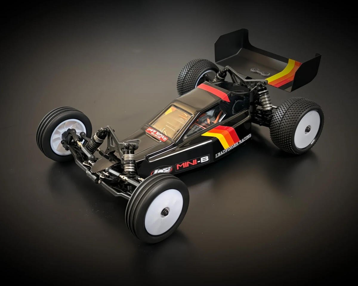 Leadfinger Racing Losi® Mini-B Retro-Mod Body (Clear) w/Wing