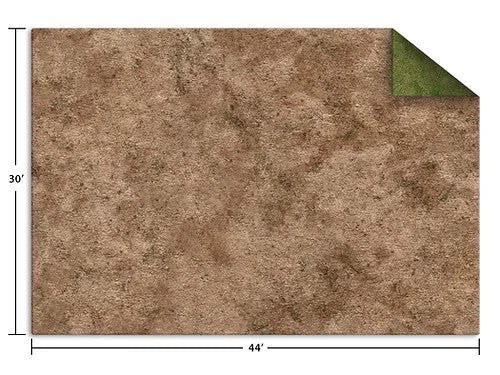 Monster Fight Club: 44x30" Game Mat - Broken Grassland / Desert Scrubl