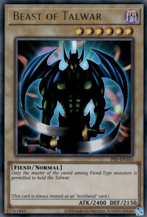 Beast of Talwar (PSV-EN103 (c) 2020 25th Anniversary) Ultra Rare - Nea