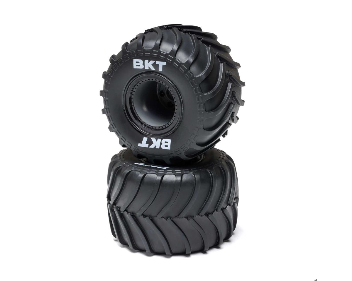 Losi Mini LMT Premounted MT Tires (Black) (2)