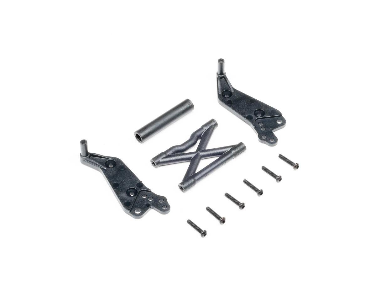 Losi Wheelie Bar Set, Black: Mini LMT