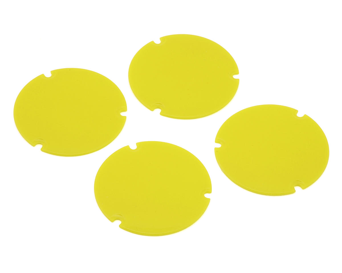 Losi 22S Sprint Wheel Cover Set (Yellow) (4)