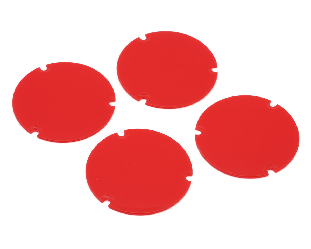 Losi 22S Sprint Wheel Cover Set (Red) (4)