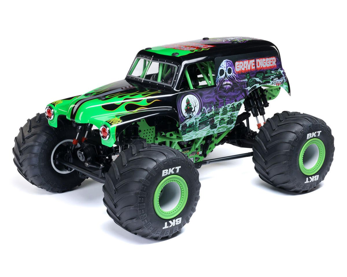 Losi LMT 2.0 Grave Digger Solid Axle 4x4 RTR Brushless Monster Truck (Green) w/DX3 Smart DSMR 2.4GHz Radio