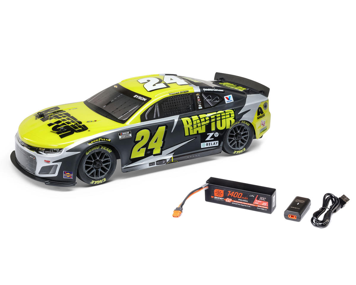 Losi NASCAR #24 Chevrolet Camaro ZL1 1/12 2S AWD RTR On-Road Car (William Byron) w/2.4GHz Transmitter, Battery, & Charger