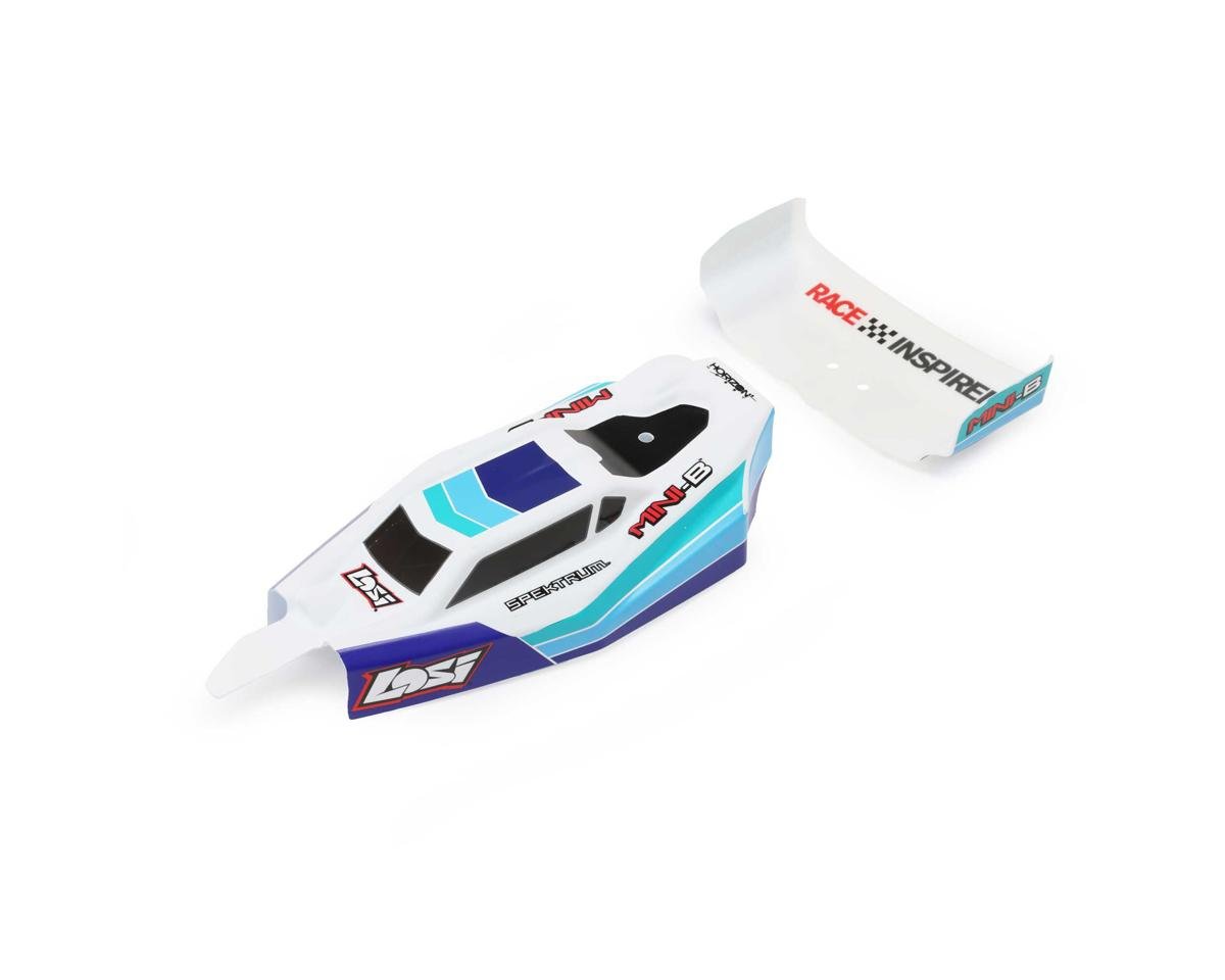 Losi Body, Wing, Blue: Mini-B, BL