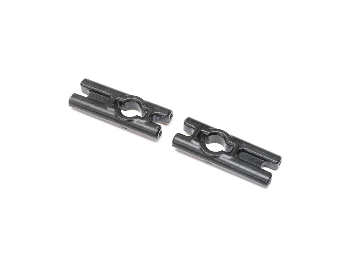 Losi Body Mount Cross Bar, Aluminum, Blk (2): Mini LMT