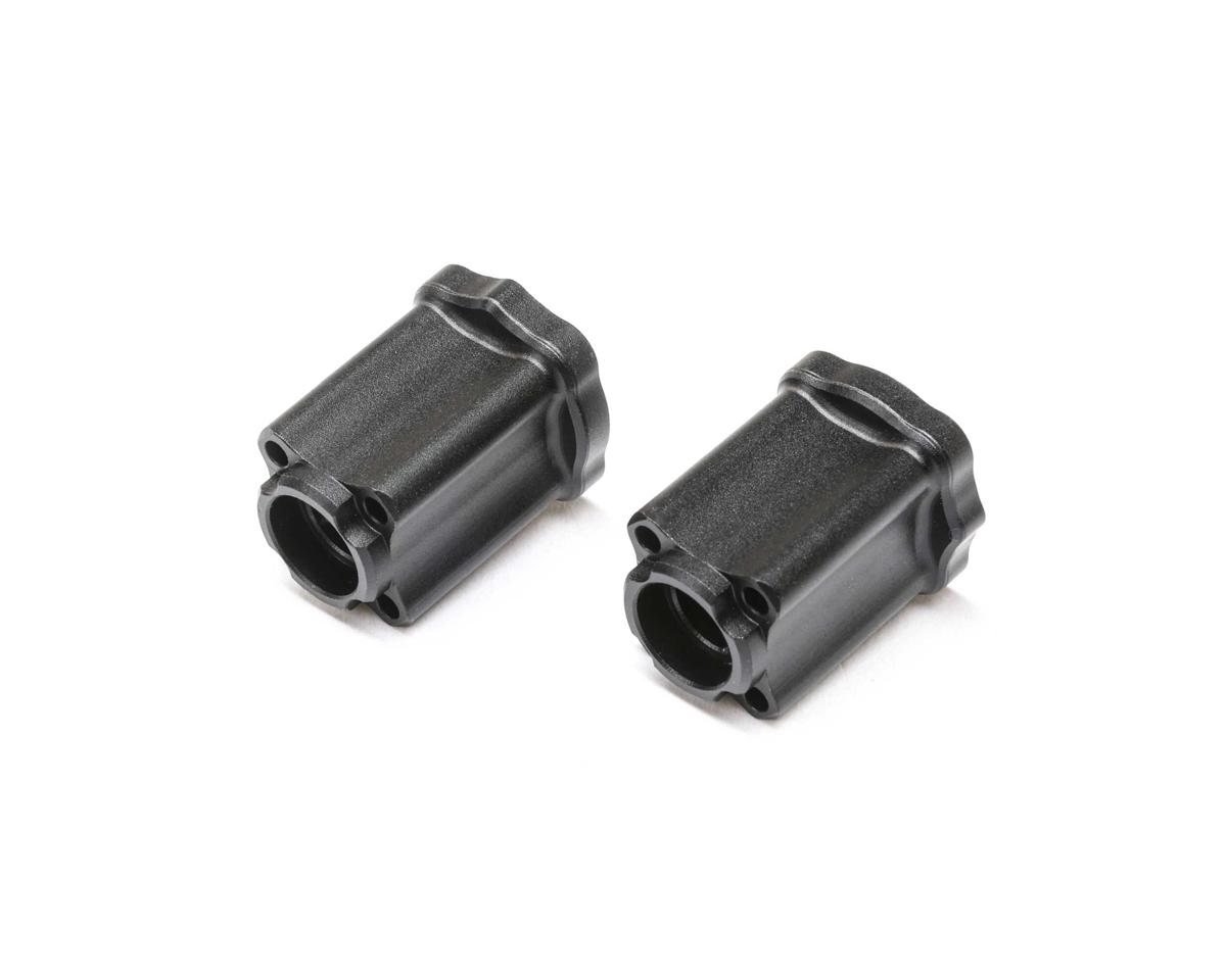 Losi Axle Mount Rear, 0 deg, Aluminum, Black: Mini LMT